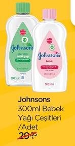 Johnsons 300ml Bebek Yağı Çeşitleri/Adet image