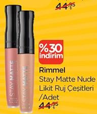 Watsons Rimmel Stay Matte Nude Likit Ruj Çeşitleri/Adet