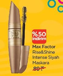 Watsons Max Factor Rise&Shine Intense Siyah Maskara