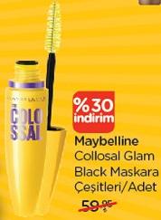 Maybelline Collosal Glam Black Maskara Çeşitleri/Adet image