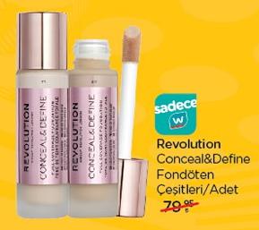 Revolution Conceal&Define Fondöten Çeşitleri/Adet image