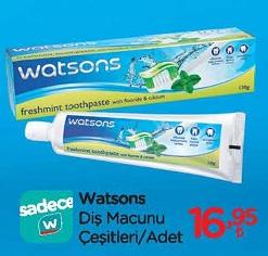 Watsons Diş Macunu Çeşitleri/Adet image