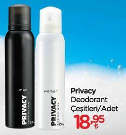 Privacy Deodorant Çeşitleri/Adet image