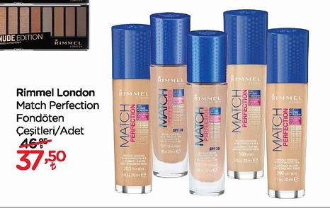 Rimmel London Match Perfection Fondöten Çeşitleri/Adet image