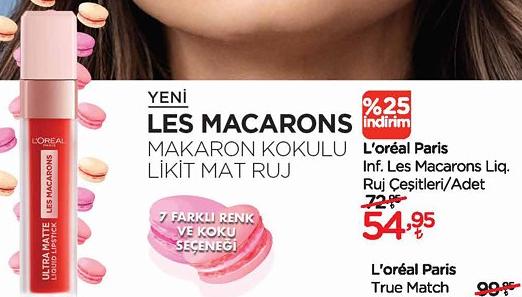 L'oreal Paris Inf. Les Macarons Liq. Ruj Çeşitleri/Adet image