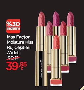 Max Factor Moisture Kiss Ruj Çeşitleri/Adet image