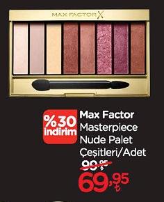 Max Factor Masterpiece Nude Palet Çeşitleri/Adet image