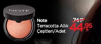 Note Terracotta Allık Çeşitleri/Adet image