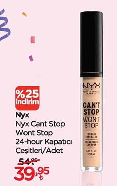 Nyx Cant Stop Wont Stop 24-hour Kapatıcı Çeşitleri/Adet image