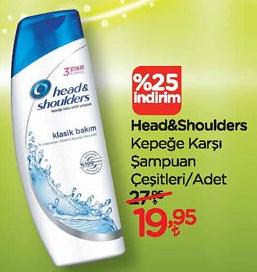 Head&Shoulders Kepeğe Karşı Şampuan Çeşitleri/Adet image