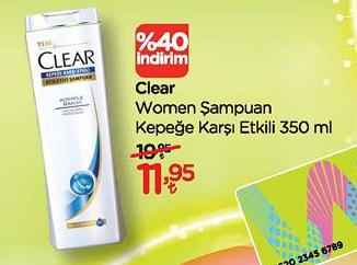 Clear Women Şampuan Kepeğe Karşı Etkili 350 ml image