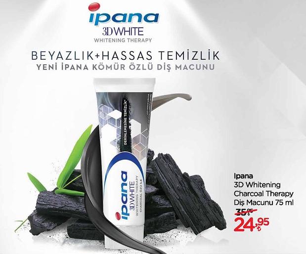 İpana 3D Whitening Charcoal Therapy Diş Macunu 75 ml image