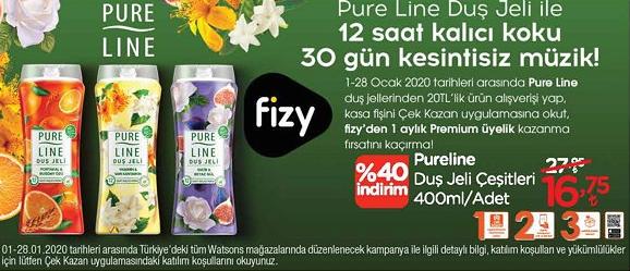 Pureline Duş Jeli Çeşitleri 400 ml image