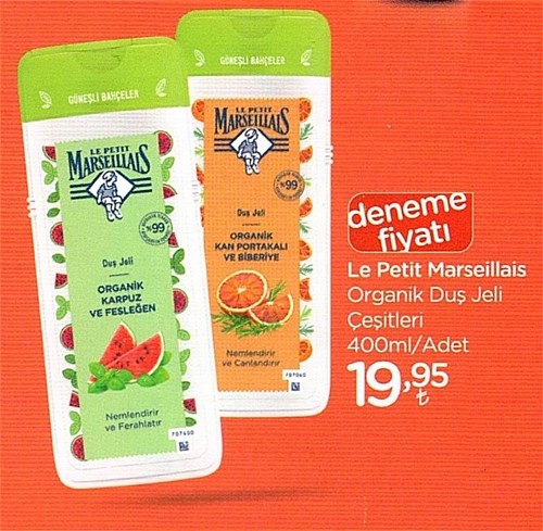 Le Petite Marseillais Organik Duş Jeli Çeşitleri 400 ml/Adet image