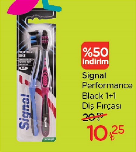 Signal Performance Black 1+1 Diş Fırçası image