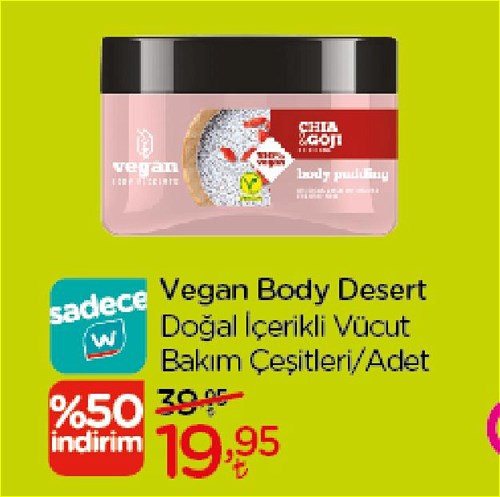 Vegan Body Desert Doğal İçerikli Vücut Bakım Çeşitleri/Adet image