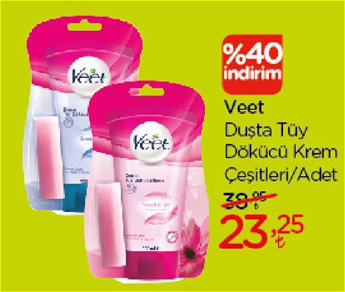 Veet Duşta Tüy Dökücü Krem Çeşitleri/Adet image