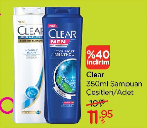 Clear Şampuan 350 ml Çeşitleri image