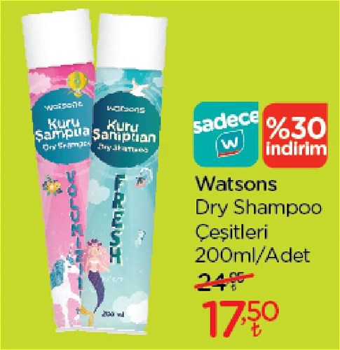 Watsons Dry Shampoo Çeşitleri 200 ml image