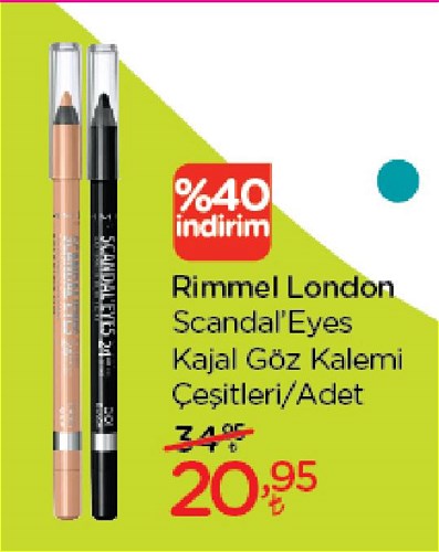 Rimmel London Scandal'Eyes Kajal Kalem Çeşitleri/Adedi image