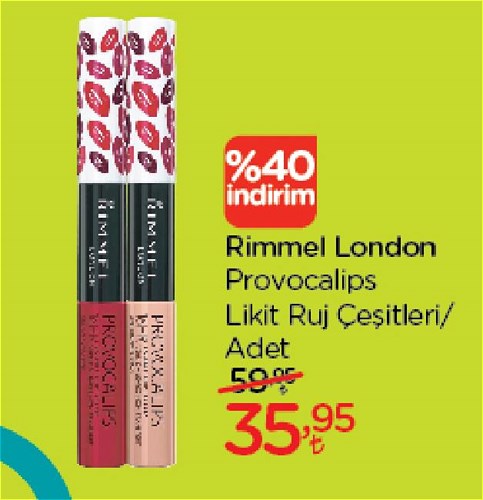 Rimmel London Provocalips Likit Ruj Çeşitleri/Adet image