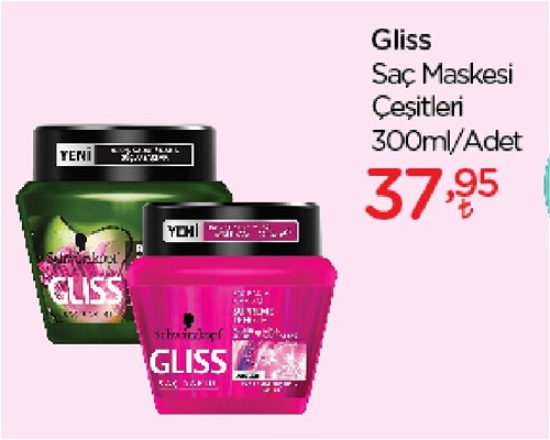 Gliss Saç Maskesi Çeşitleri 300 ml image