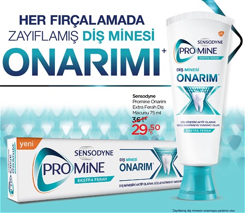 Sensodyne Promine Onarım Extra Ferah Diş Macunu 75 ml image