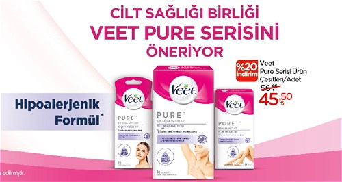 Veet Pure Serisi Ürün Çeşitleri/Adet image