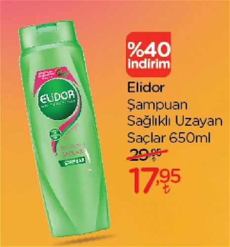 Elidor Şampuan Sağlıklı Uzayan Saçlar 650 ml image