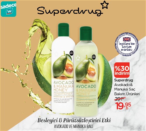 Superdrug Avokado&Manuka Saç Bakım Ürünleri image