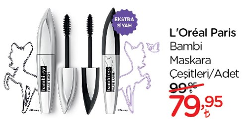 Loreal Paris Bambi Maskara Çeşitleri/Adet image