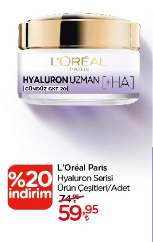 Loreal Paris Hyaluron Serisi Ürün Çeşitleri/Adedi image