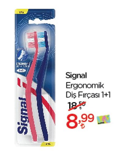 Signal Ergonomik Diş Fırçası 1+1 image