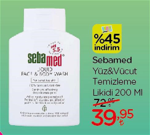 Sebamed Yüz&Vücut Temizleme Likidi 200 ml image