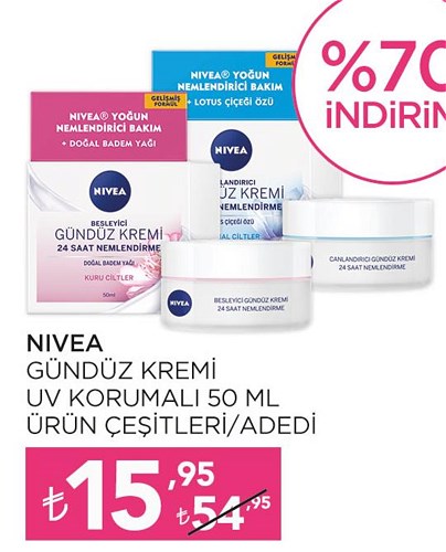 Nivea Gündüz Kremi Uv Korumalı 50 ml Ürün Çeşitleri image