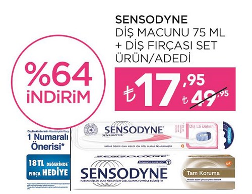 Sensodyne Diş Macunu 75 ml+Diş Fırçası Set Ürün  image