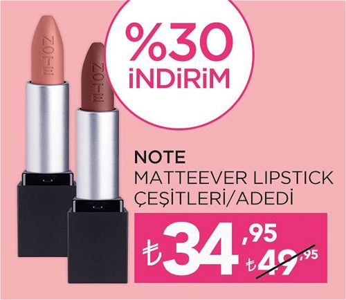 Note Matteever Lipstick Çeşietleri/Adedi image