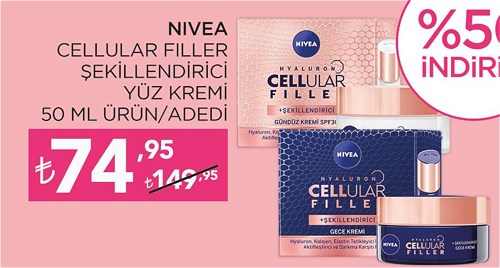 Nivea Cellular Filler Şekillendirici Yüz Kremi 50 ml Ürün image