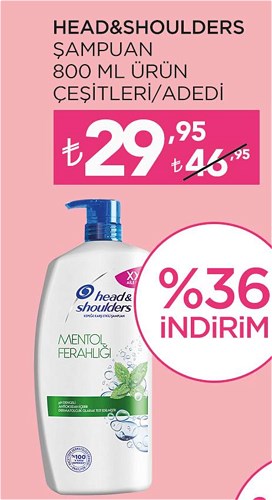 Head&Shoulders Şampuan 800 ml ürün Çeşitleri image