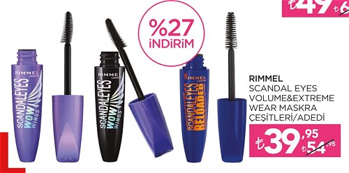 Rimmel Scandal Eyes Volume&Extreme Wear Maskara Çeşitleri/Adedi image