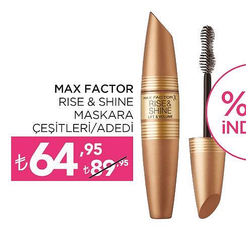 Max Factor Rise&Shine Maskara Çeşitleri/Adedi image