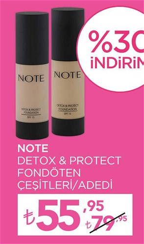 Note Detox&Protect Fondöten Çeşitleri/Adedi image