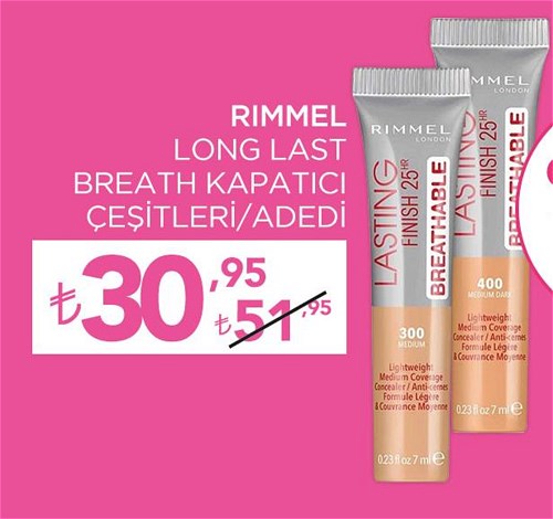 Rimmel Long Last Breath Kapatıcı Çeşitleri/Adedi image