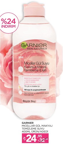 Garnier Micellar Gül Makyaj Temizleme Suyu 400 ml image