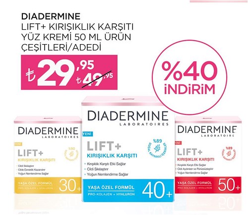 Diadermine Lift+Karışıklık Karşıtı Yüz Kremi 50 ml Ürün Çeşitleri image