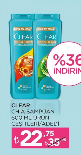 Clear Chia Şampuan 600 ml Ürün Çeşitleri image