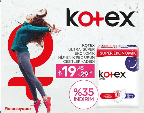 Kotex Ultra Süper Ekonomik Hijyenik Ped Ürün Çeşitleri/Adedi image