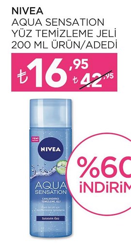 Nivea Aqua Sensation Yüz Temizleme Jeli 200 ml image