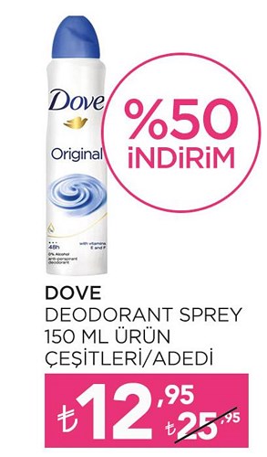 Dove Deodorant Sprey 150 ml Ürün Çeşitleri image