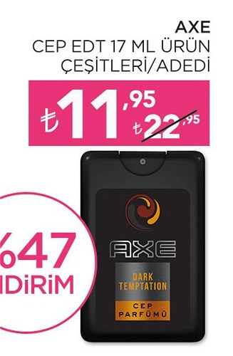 Axe Cep Edt 17 ml Ürün Çeşitleri image